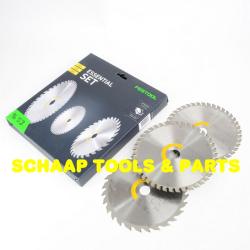 Cirkelzaagblad 160x20x1,8 mm set Essential met 3 zaagbladen voor TS55F TSC55K, HK55, HKC55 | 578547